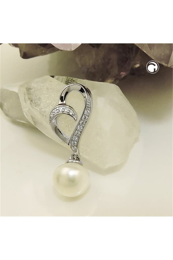 Pendant Pearl & Zirconia Silver 925 - GL93892