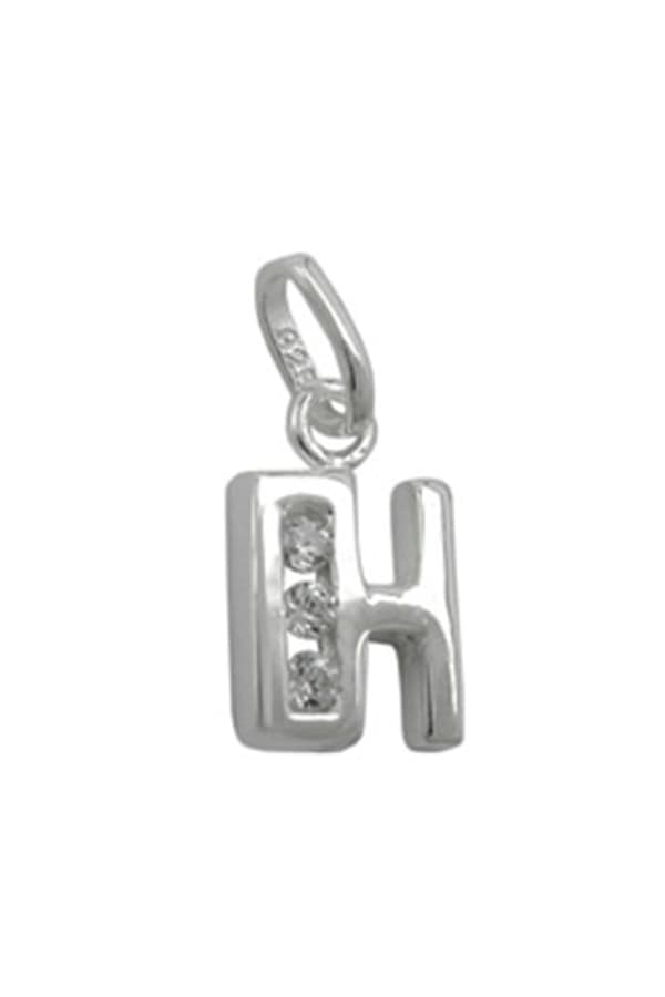 Pendant Initiale H With Cz Silver 925 - GL91444h