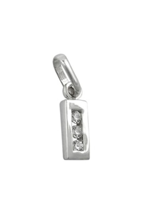 Pendant Initiale I With Cz Silver 925 - GL91444i