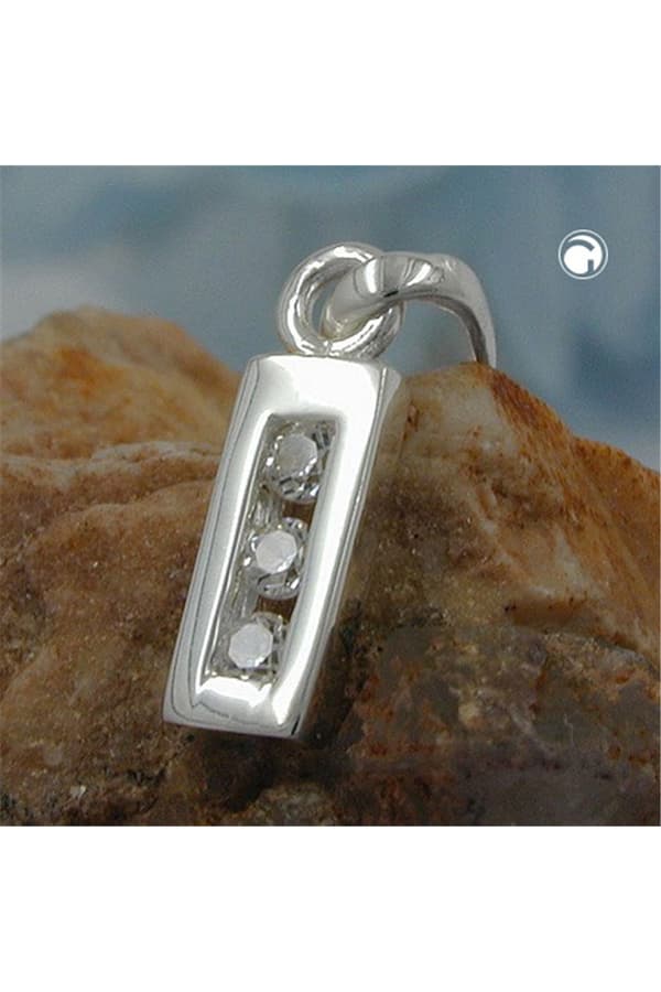 Pendant Initiale I With Cz Silver 925 - GL91444i