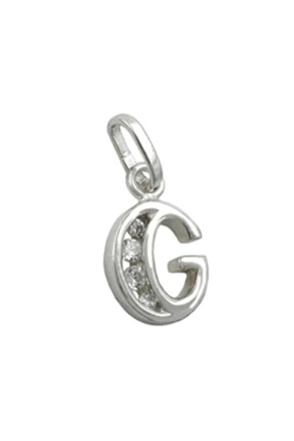 Pendant Initial G With Cz Silver 925 - GL91444g