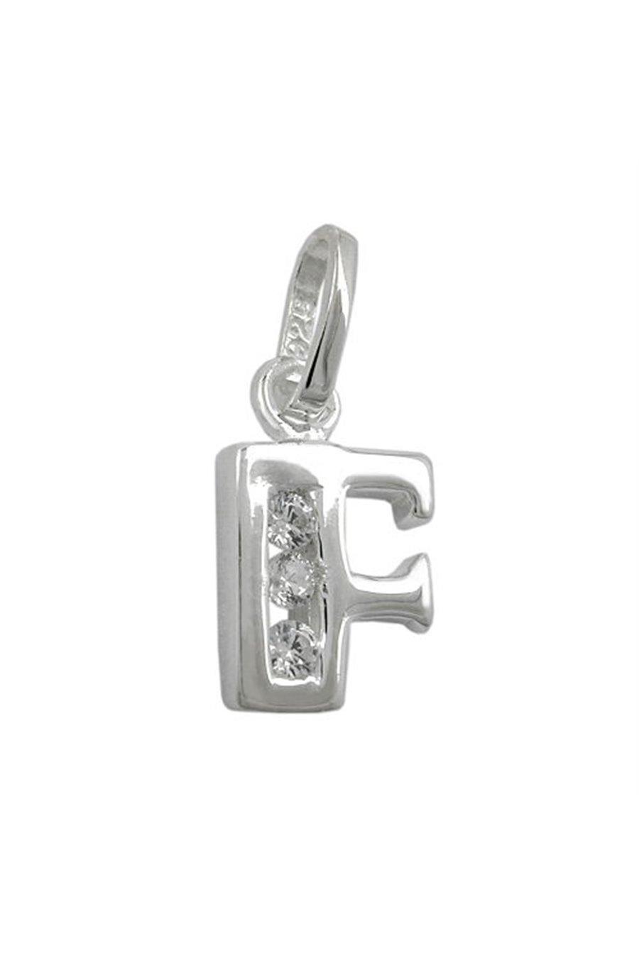 Pendant Initiale F With Cz Silver 925 - GL91444f