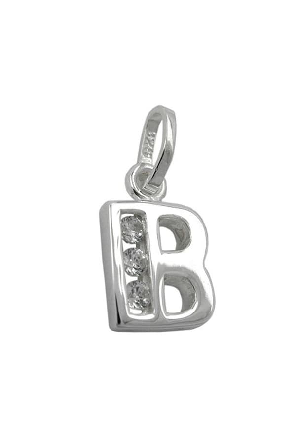 Pendant Initiale B With Cz Silver 925 - GL91444b