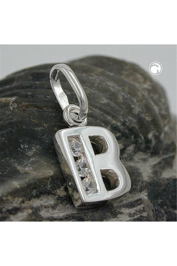 Pendant Initiale B With Cz Silver 925 - GL91444b