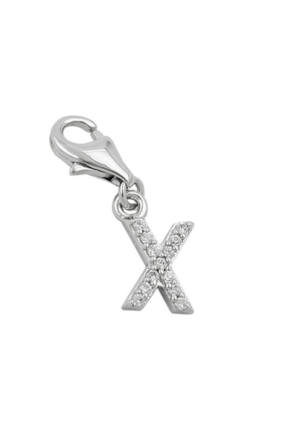 Pendant Charm Letter X Silver 925 - GL91129