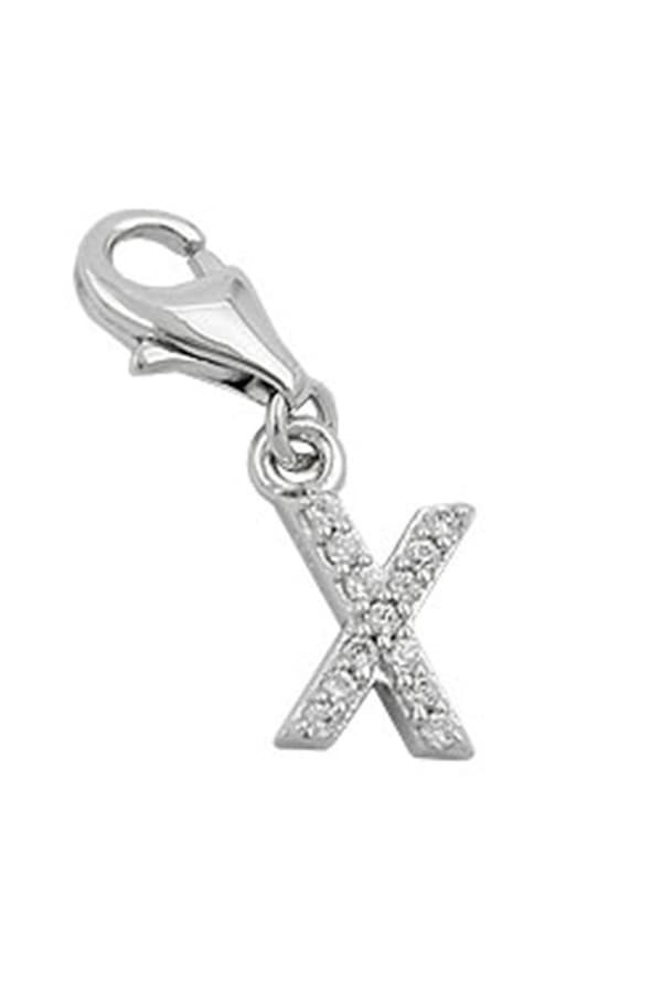 Pendant Charm Letter X Silver 925 - GL91129