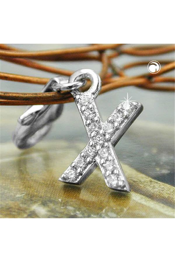 Pendant Charm Letter X Silver 925 - GL91129