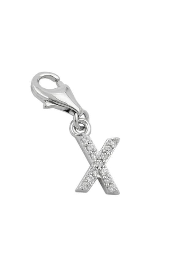 Pendant Charm Letter X Silver 925 - GL91129