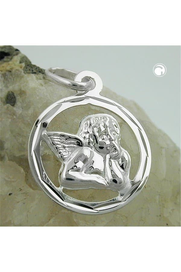 Pendant Angel In Circle Silver 925 - GL93418