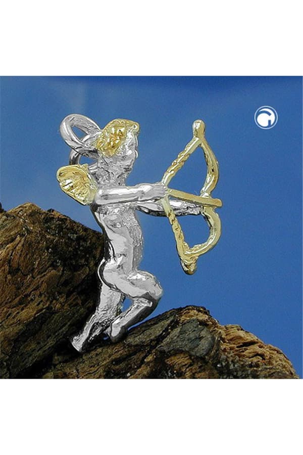 Pendant Cupid Bicolor Silver 925 - GL90227