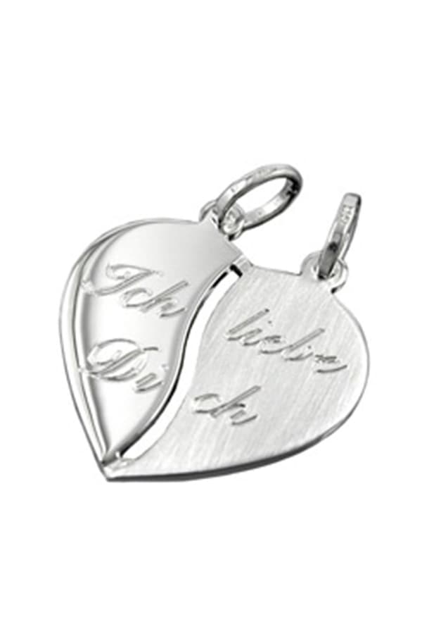 Pendant Friendship 2 Hearts Silver 925 - GL93089