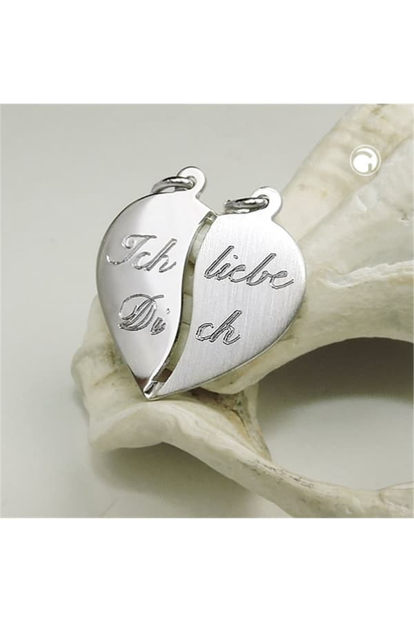 Pendant Friendship 2 Hearts Silver 925 - GL93089