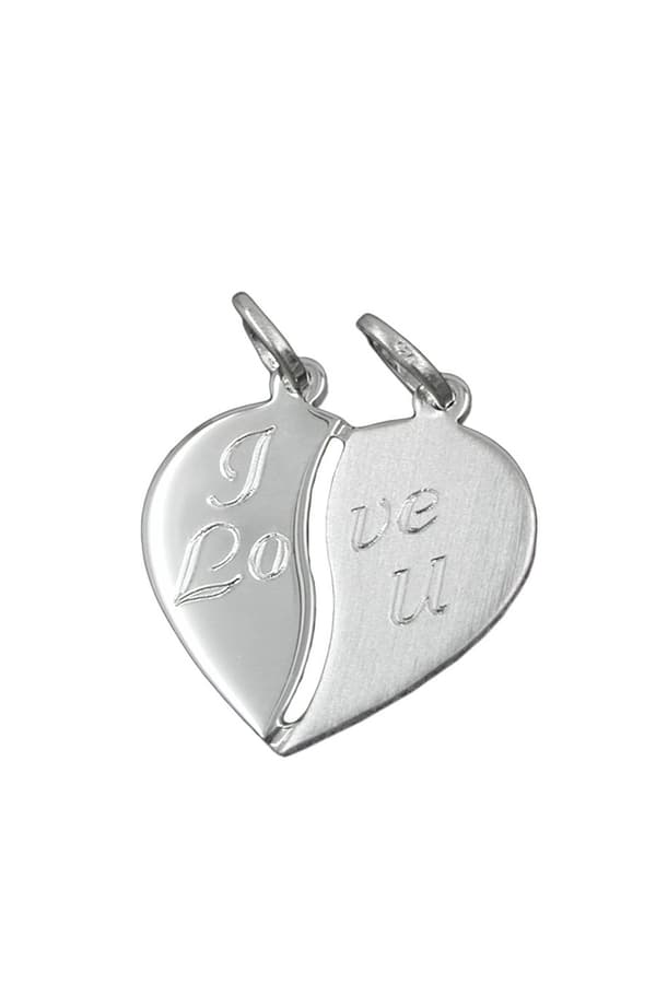 Pendant 2 Hearts Silver 925 - GL92505