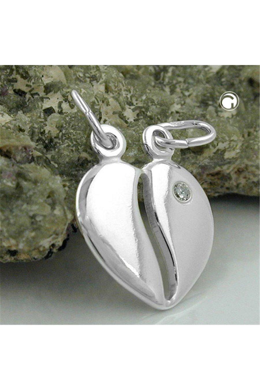 Friendship Pendant Separable Heart Silver 925 - GL91508