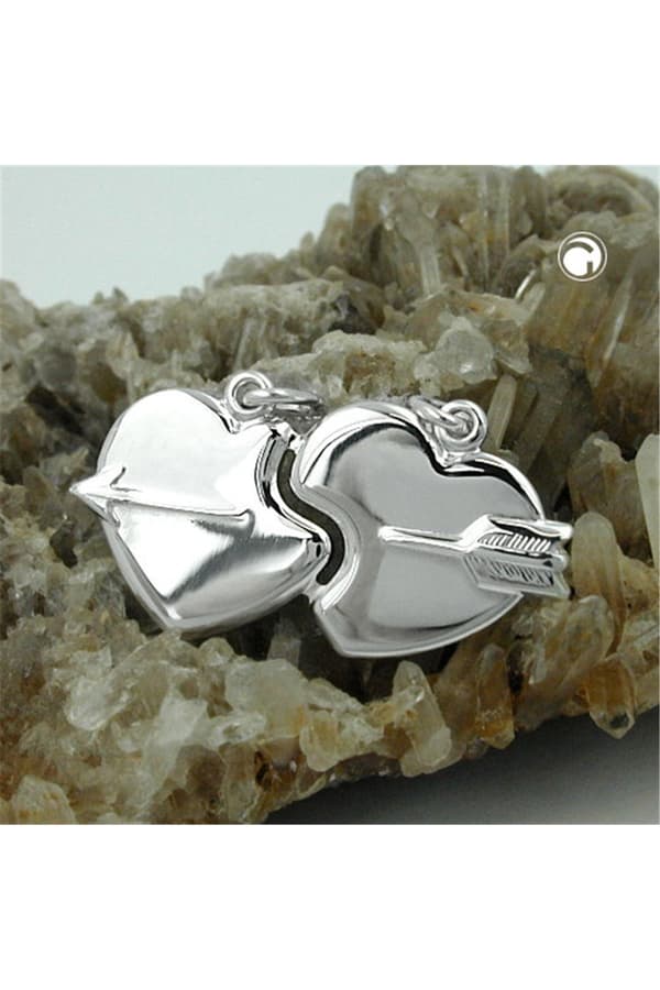 Pendant Pierced Hearts Silver 925 - GL90186