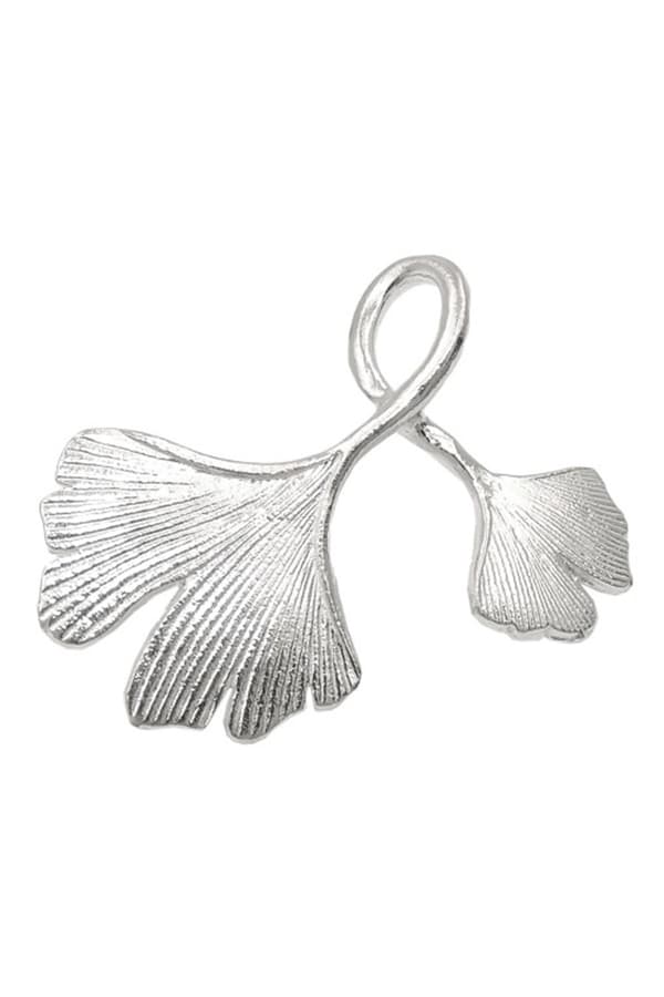 Pendant Double Ginkgo Leaf Silver 925 - GL93939