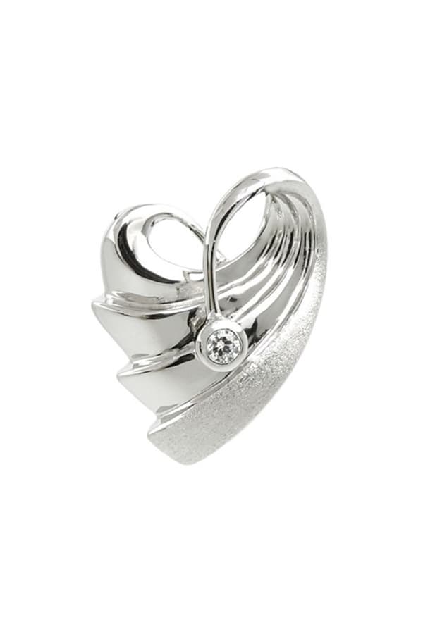 Pendant Heart With Zirconia Silver 925 - GL94033