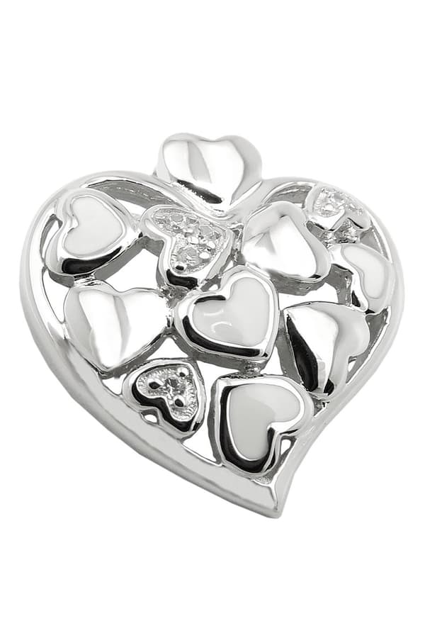 Pendant Heart With Zirconias Silver 925 - GL94027