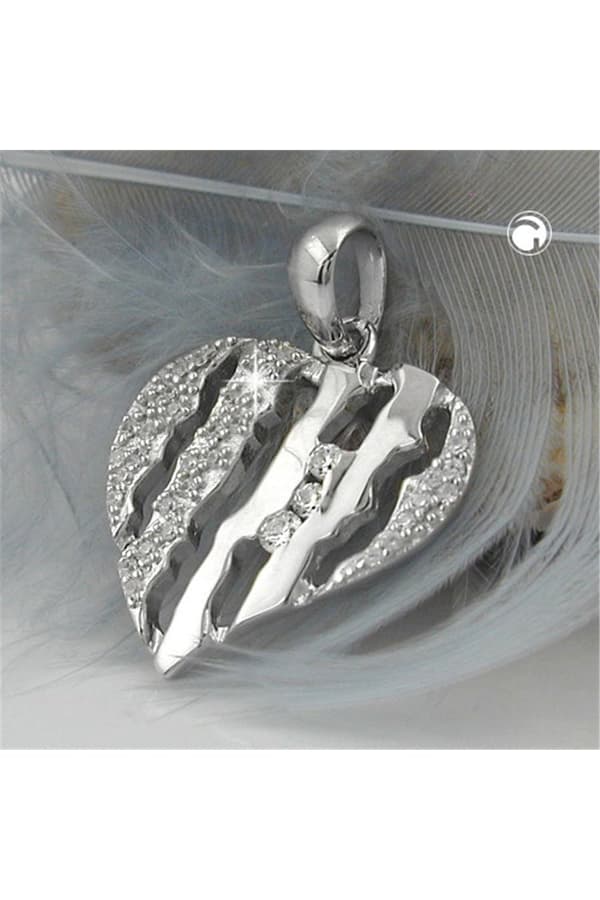 Pendant Heart With Zirconias Silver 925 - GL94012