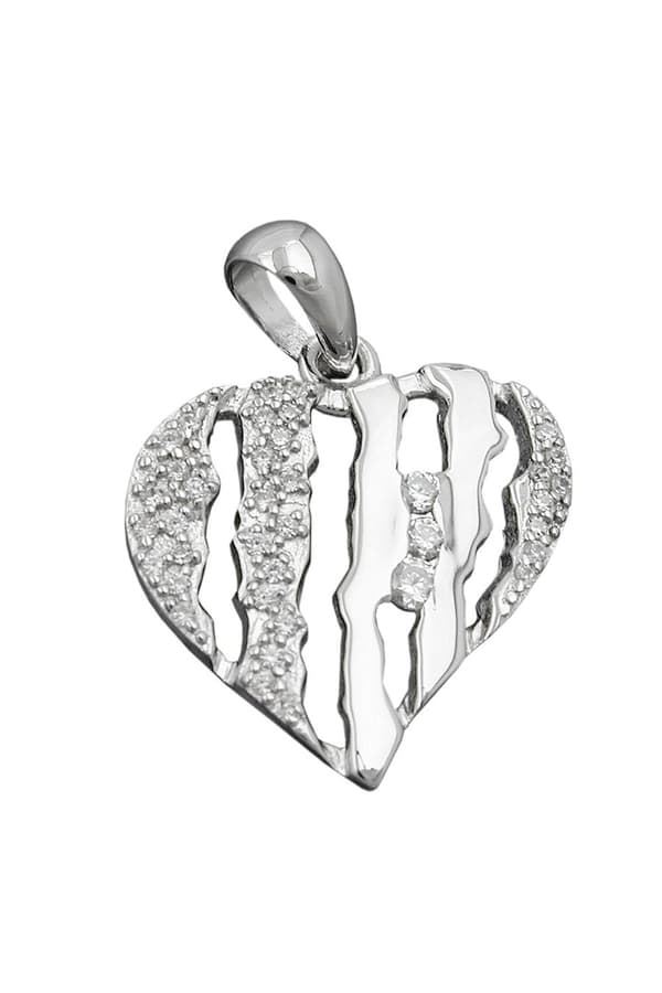 Pendant Heart With Zirconias Silver 925 - GL94012