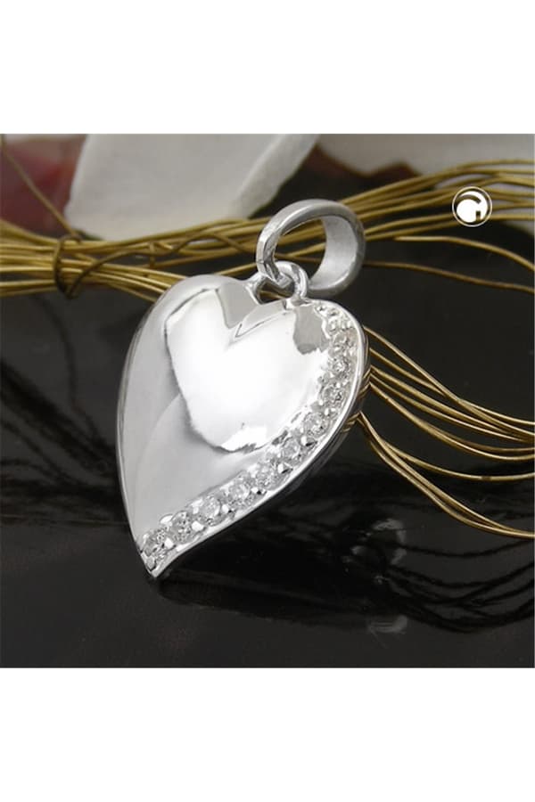 Pendant Heart With Zirconia Silver 925 - GL93630