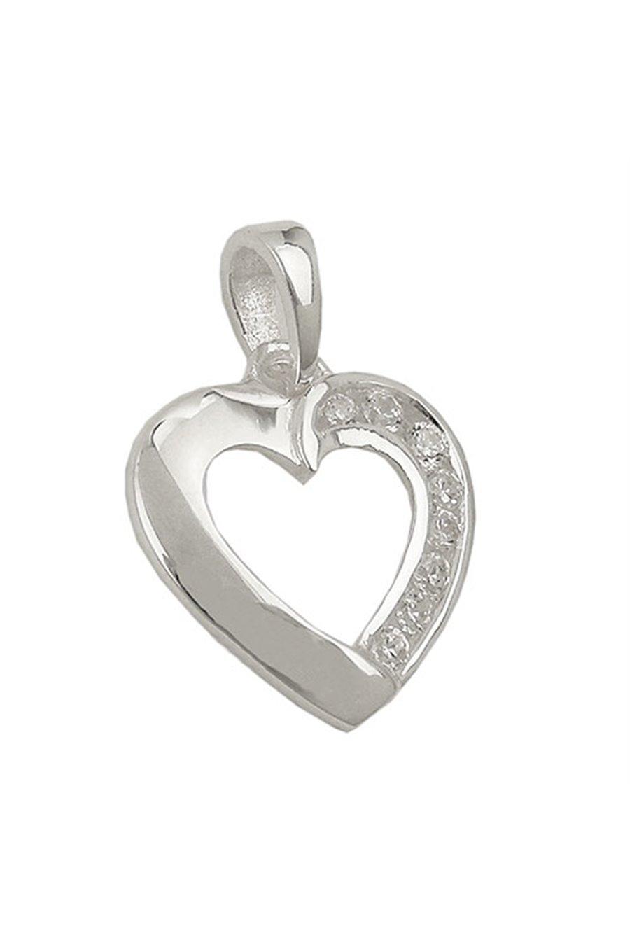 Pendant Heart With Zirconia Silver 925 - GL93629