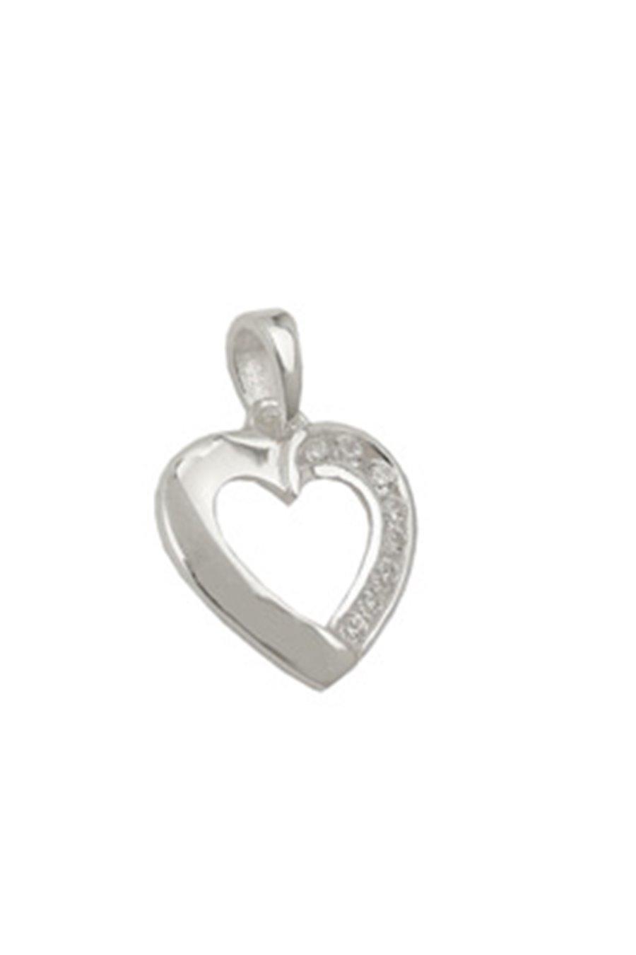 Pendant Heart With Zirconia Silver 925 - GL93629