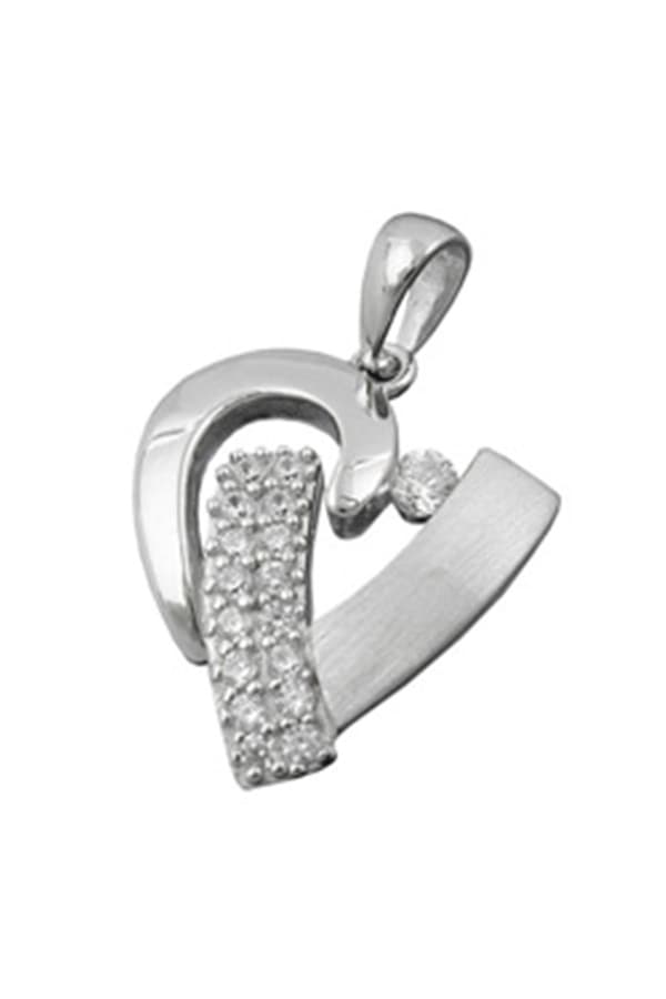 Pendant Heart With Zirconia Silver 925 - GL93428