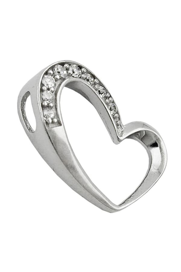 Pendant Heart Zirconia Elements Silver 925 - GL93282