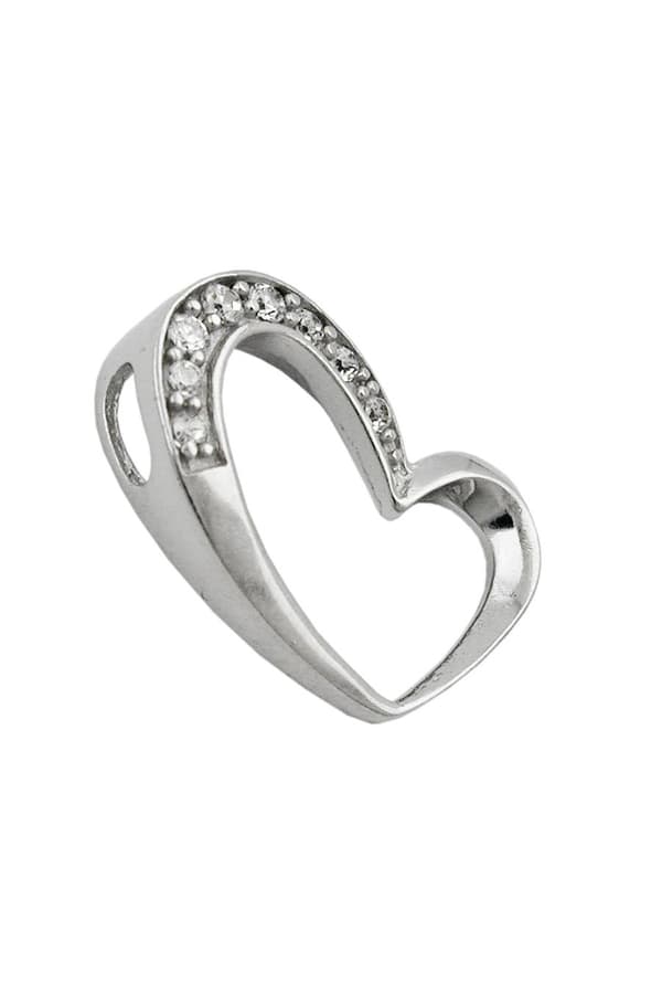 Pendant Heart Zirconia Elements Silver 925 - GL93282