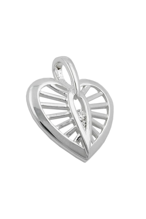 Pendant Heart With Zirconia Silver 925 - GL91997