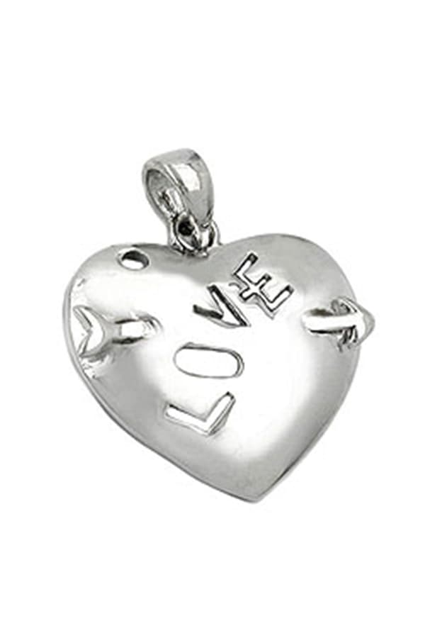 Pendant Heart With Bow Silver 925 - GL90686