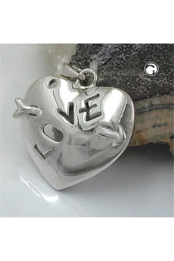 Pendant Heart With Bow Silver 925 - GL90686