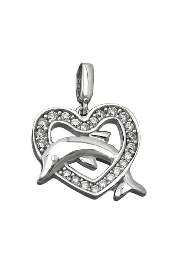 Pendant Heart With Dolphin Silver 925 - GL90571