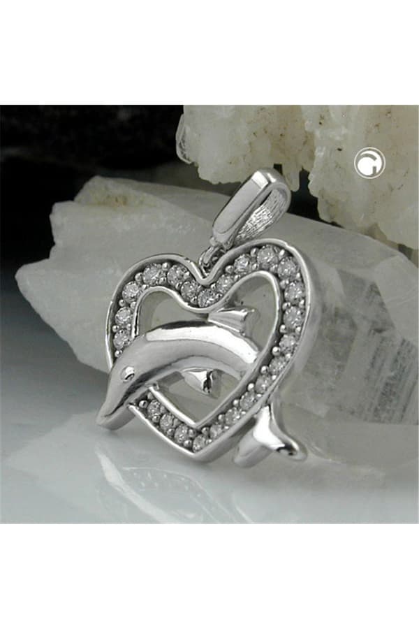 Pendant Heart With Dolphin Silver 925 - GL90571