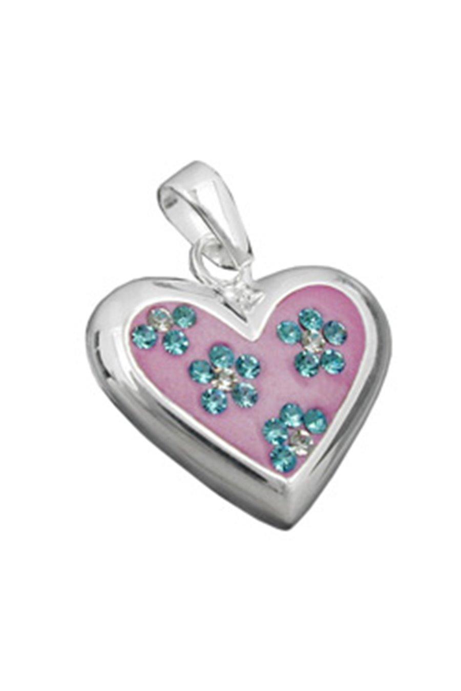 Heart Pendant With Zirconia Silver 925 - GL90511