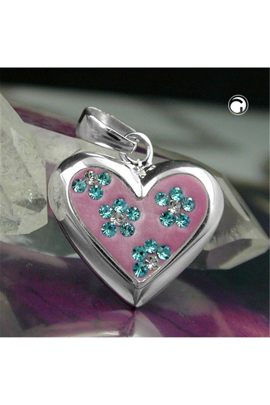 Heart Pendant With Zirconia Silver 925 - GL90511