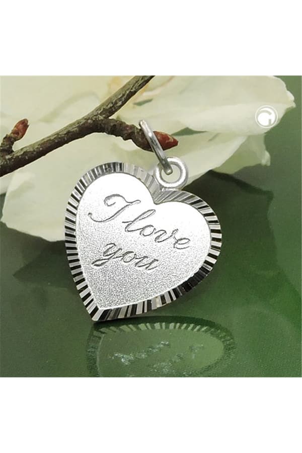 Pendant Heart I Love You Silver 925 - GL90184