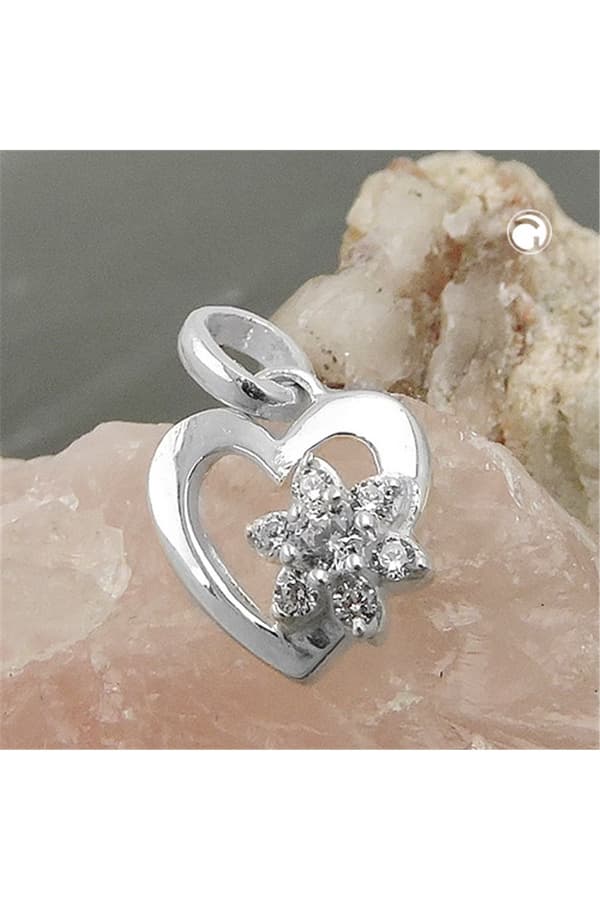 Pendant Flower Zirconia Silver 925 - GL93715