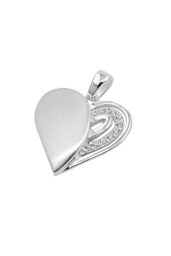 Pendant Heart With Zirconia Silver 925 - GL93726