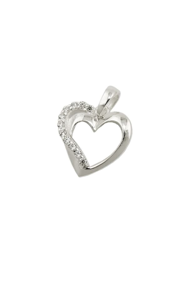 Pendant Heart With Zirconia Silver 925 - GL93727