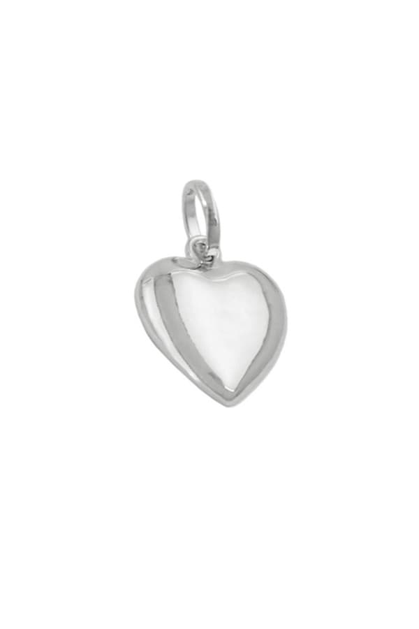 Pendant Heart Rhodium Plated Silver 925 - GL93775