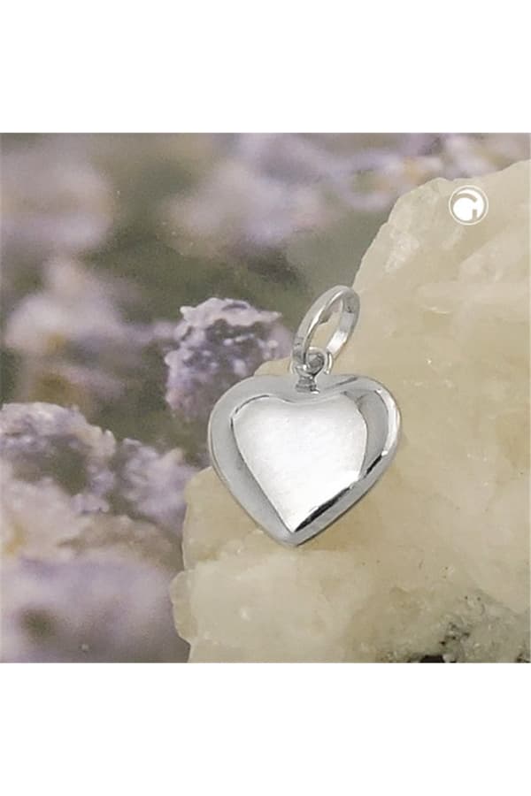 Pendant Heart Rhodium Plated Silver 925 - GL93775