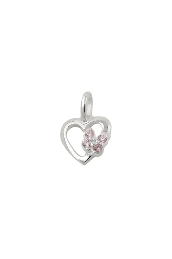 Pendant Heart With Butterfly Silver 925 - GL93802