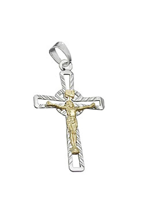 Pendant Cruzifix Two Tone Silver 925 - GL93420