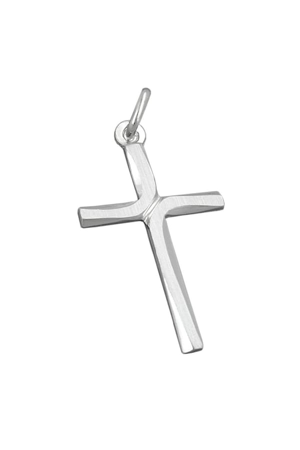 Pendant Cross Shiny - Matt Silver 925 - GL90972