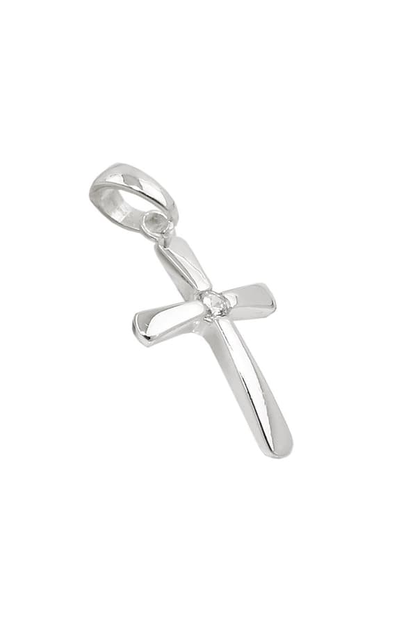 Pendant Cross With Zirconia Silver 925 - GL93804