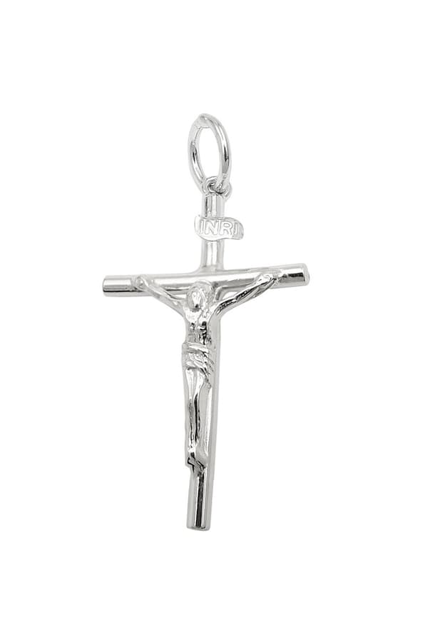 Pendant 32x18mm Cross With Jesus Silver 925 - GL93825