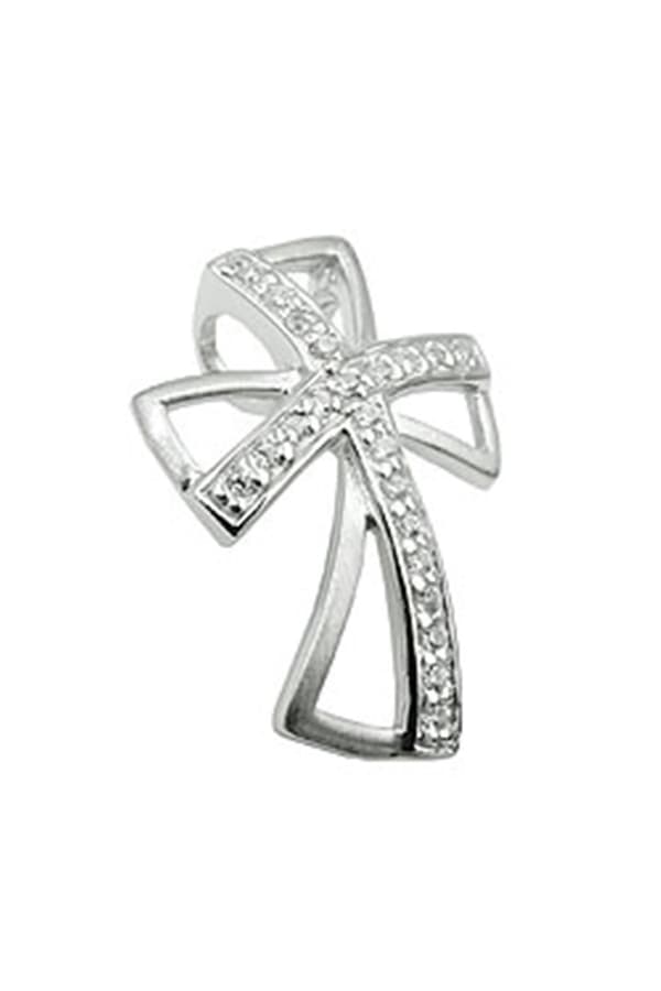 Pendant Cross With Zirconia Silver 925 - GL93914