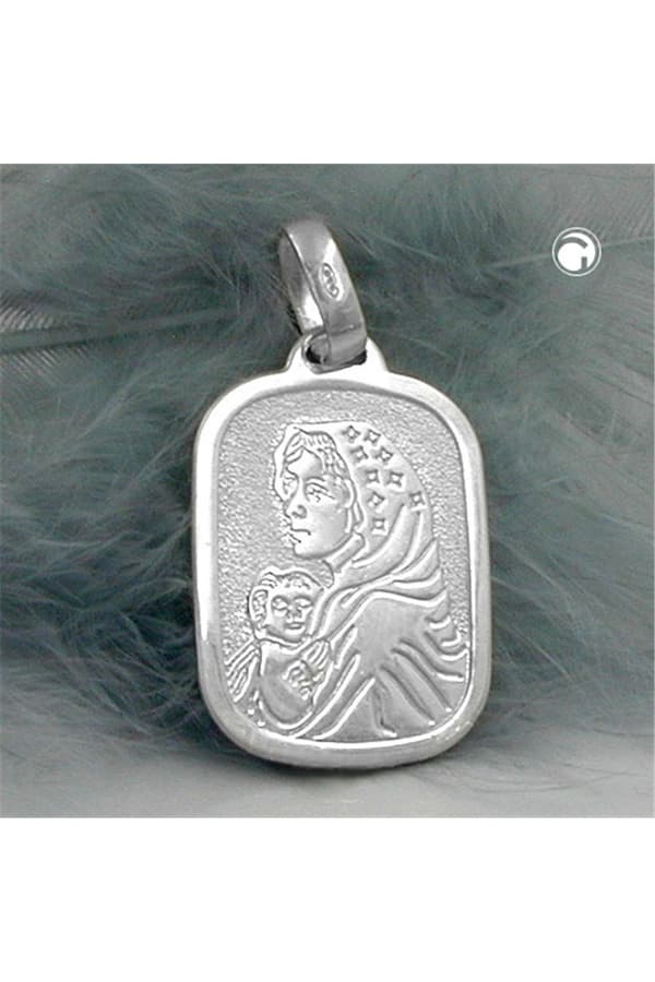 Pendant 21x15mm Mother Mary With Child Silver 925 - GL92406